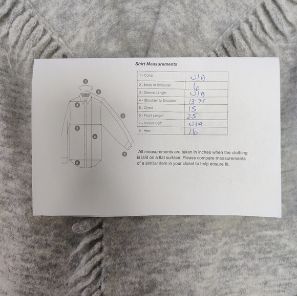 Wilfred Free Fringe Heather Grey Vest XXS - Picture 11 of 11